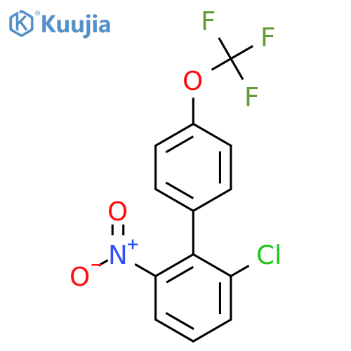 6-Chloro-2-nitro-4'-(trifluoromethoxy)biphenyl structure