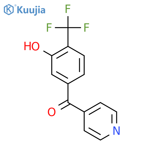 4-(3-Hydroxy-4-(trifluoromethyl)benzoyl)pyridine structure