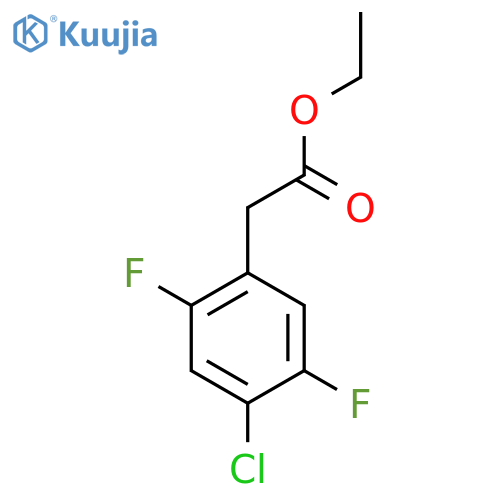 Ethyl 4-chloro-2,5-difluorophenylacetate structure