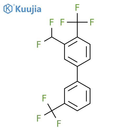 4,3'-Bis(trifluoromethyl)-3-(difluoromethyl)biphenyl structure