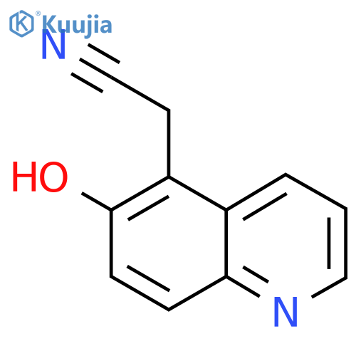 6-Hydroxyquinoline-5-acetonitrile structure