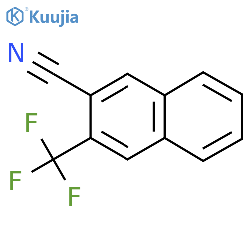 2-Cyano-3-(trifluoromethyl)naphthalene structure