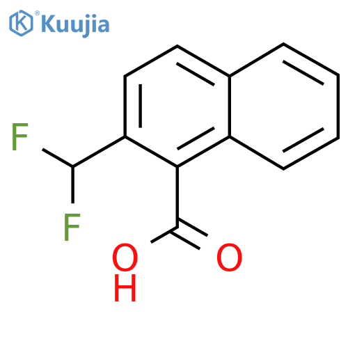 2-(Difluoromethyl)naphthalene-1-carboxylic acid structure