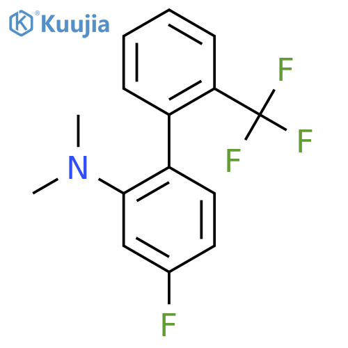 (4-Fluoro-2'-(trifluoromethyl)biphenyl-2-yl)-dimethyl-amine structure
