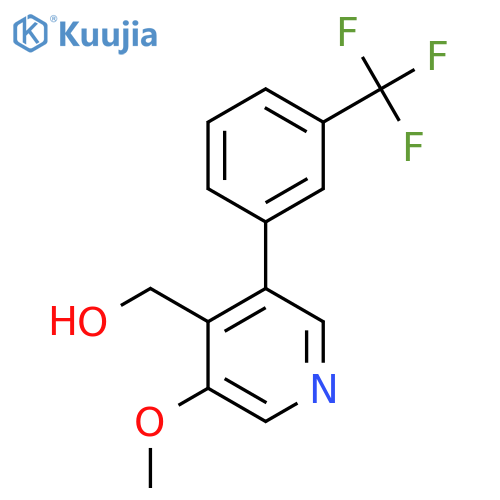 3-Methoxy-5-(3-(trifluoromethyl)phenyl)pyridine-4-methanol structure