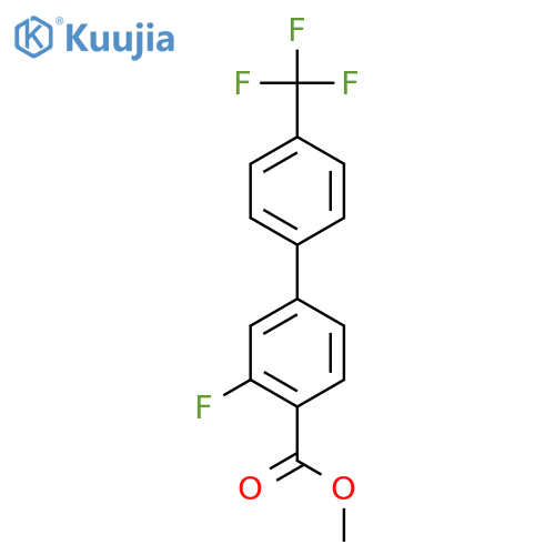 3-Fluoro-4'-(trifluoromethyl)biphenyl-4-carboxylic acid methyl ester structure