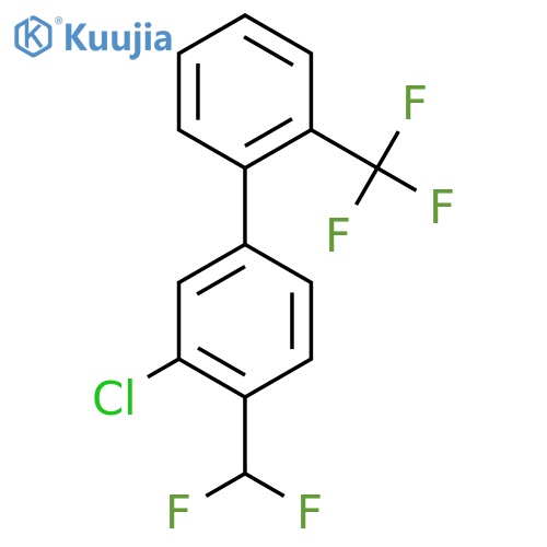 3-Chloro-4-(difluoromethyl)-2'-(trifluoromethyl)biphenyl structure