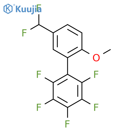 5'-Difluoromethyl-2'-methoxy-2,3,4,5,6-pentafluorobiphenyl structure