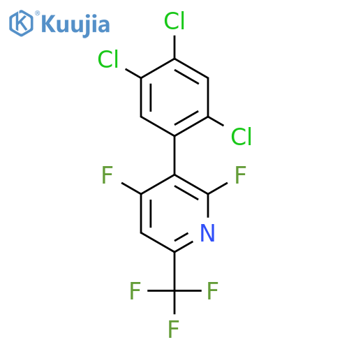 2,4-Difluoro-3-(2,4,5-trichlorophenyl)-6-(trifluoromethyl)pyridine structure