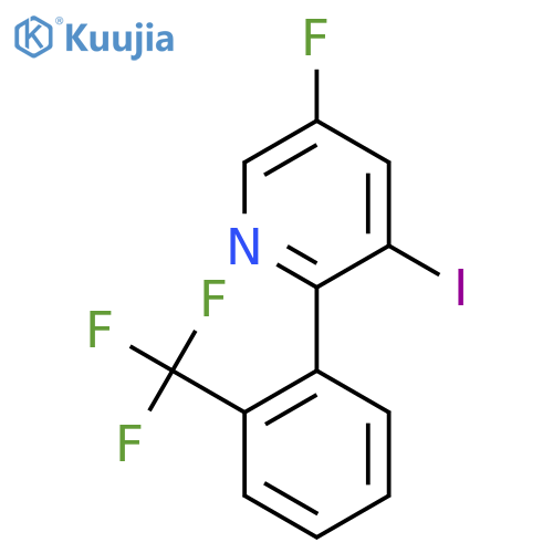 5-Fluoro-3-iodo-2-(2-(trifluoromethyl)phenyl)pyridine structure