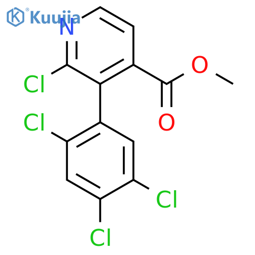 Methyl 2-chloro-3-(2,4,5-trichlorophenyl)isonicotinate structure