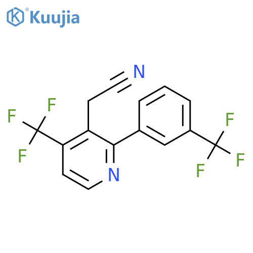 4-(Trifluoromethyl)-2-(3-(trifluoromethyl)phenyl)pyridine-3-acetonitrile structure