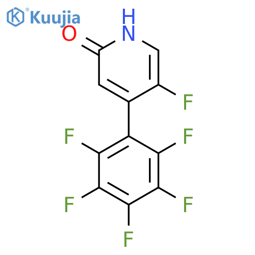 5-Fluoro-2-hydroxy-4-(perfluorophenyl)pyridine structure