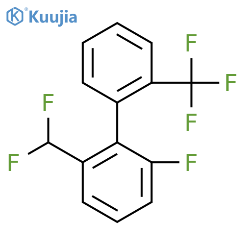 2-(Difluoromethyl)-6-fluoro-2'-(trifluoromethyl)biphenyl structure