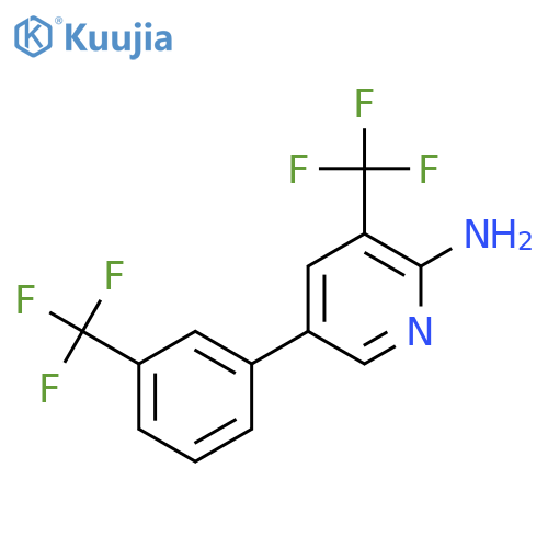 2-Amino-3-(trifluoromethyl)-5-(3-(trifluoromethyl)phenyl)pyridine structure
