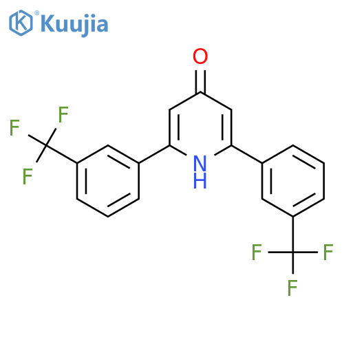 2,6-Bis(3-(trifluoromethyl)phenyl)-4-hydroxypyridine structure