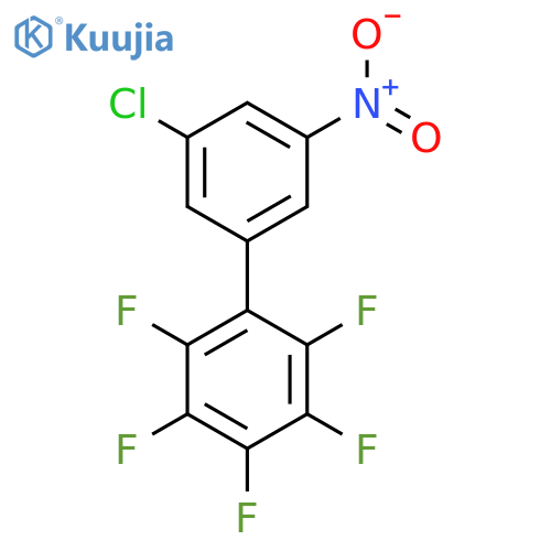 5'-Chloro-3'-nitro-2,3,4,5,6-pentafluorobiphenyl structure