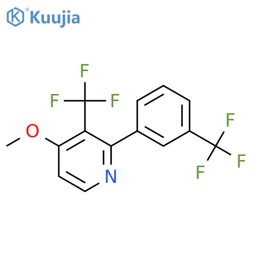 4-Methoxy-3-(trifluoromethyl)-2-(3-(trifluoromethyl)phenyl)pyridine structure
