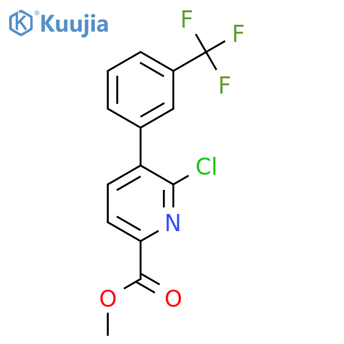 Methyl 6-chloro-5-(3-(trifluoromethyl)phenyl)picolinate structure