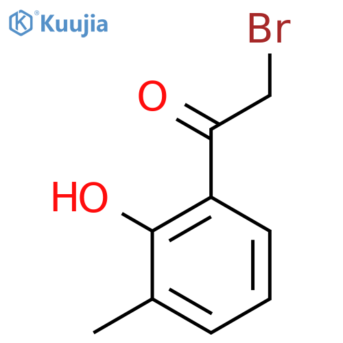 2-bromo-1-(2-hydroxy-3-methylphenyl)ethan-1-one structure