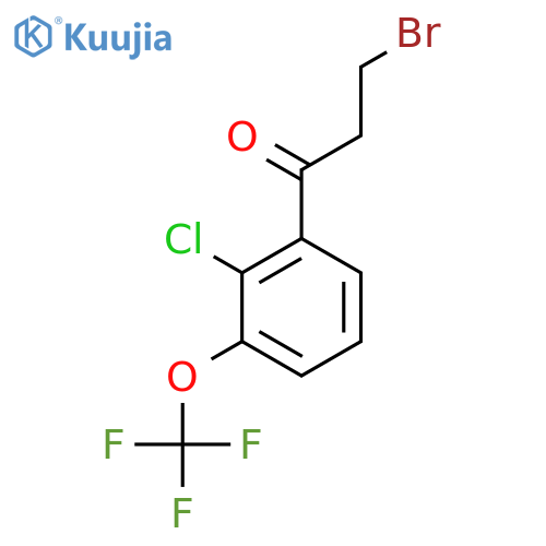 3-Bromo-2'-chloro-3'-(trifluoromethoxy)propiophenone structure