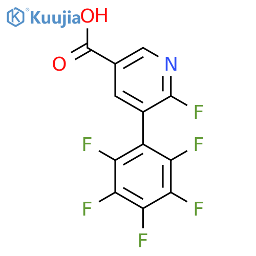 6-Fluoro-5-(perfluorophenyl)nicotinic acid structure