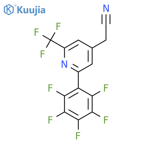 2-(Perfluorophenyl)-6-(trifluoromethyl)pyridine-4-acetonitrile structure