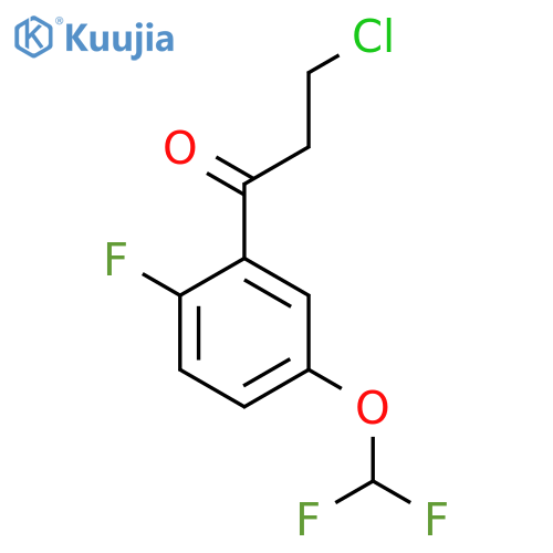 3-Chloro-5'-(difluoromethoxy)-2'-fluoropropiophenone structure