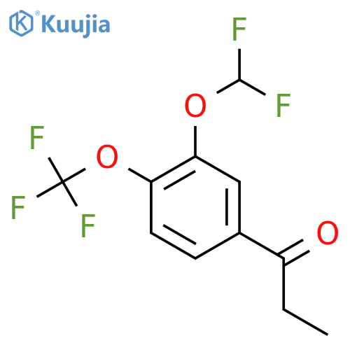 3'-(Difluoromethoxy)-4'-(trifluoromethoxy)propiophenone structure