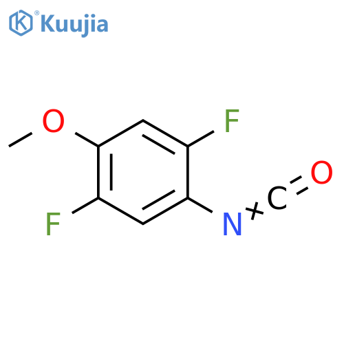 1,4-difluoro-2-isocyanato-5-methoxybenzene structure