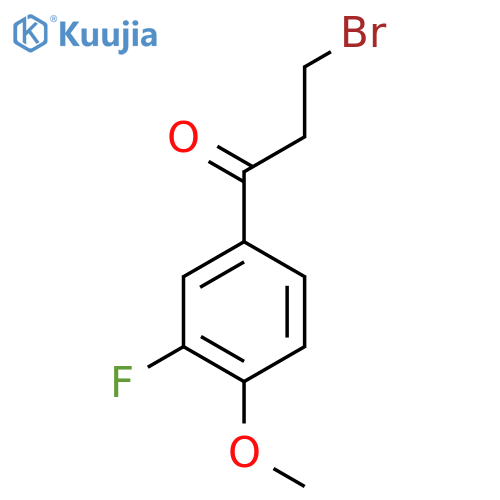 3-Bromo-3'-fluoro-4'-methoxypropiophenone structure