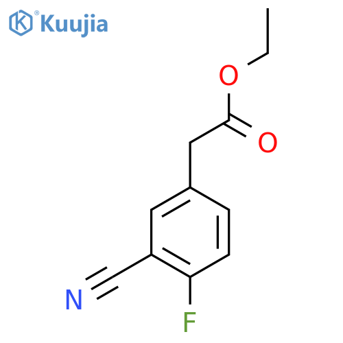 (3-Cyano-4-fluorophenyl)acetic acid ethyl ester structure