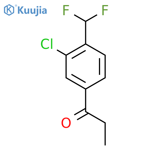 3'-Chloro-4'-(difluoromethyl)propiophenone structure