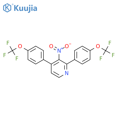 2,4-Bis(4-(trifluoromethoxy)phenyl)-3-nitropyridine structure