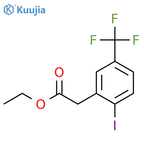 Ethyl 2-iodo-5-(trifluoromethyl)phenylacetate structure