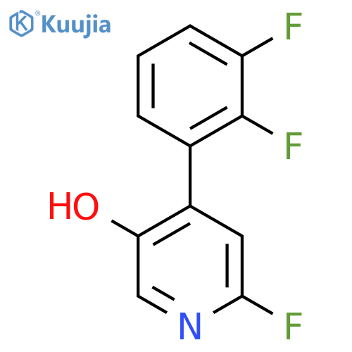 4-(2,3-Difluorophenyl)-2-fluoro-5-hydroxypyridine structure