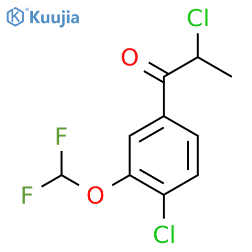 2,4'-Dichloro-3'-(difluoromethoxy)propiophenone structure