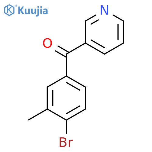 3-(4-Bromo-3-methylbenzoyl)pyridine structure
