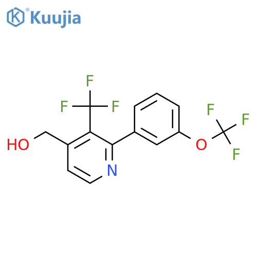 2-(3-(Trifluoromethoxy)phenyl)-3-(trifluoromethyl)pyridine-4-methanol structure