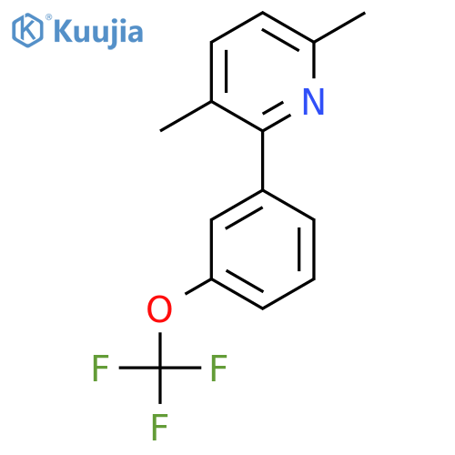3,6-Dimethyl-2-(3-(trifluoromethoxy)phenyl)pyridine structure