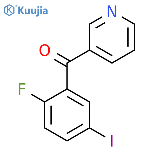 3-(2-Fluoro-5-iodobenzoyl)pyridine structure