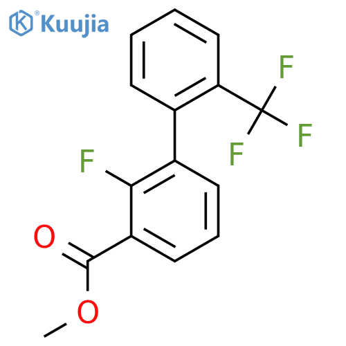 2-Fluoro-2'-(trifluoromethyl)biphenyl-3-carboxylic acid methyl ester structure