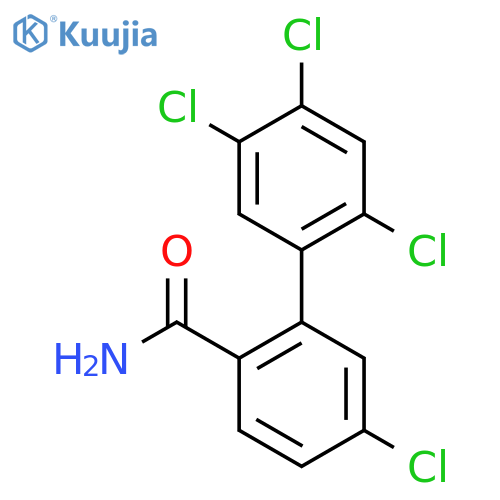 5,2',4',5'-Tetrachlorobiphenyl-2-carboxylic acid amide structure