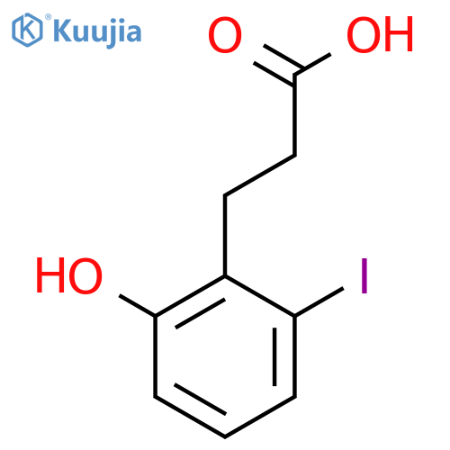 3-(2'-Hydroxy-6'-iodophenyl)propionic acid structure
