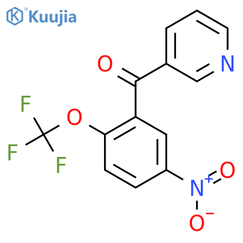 3-(2-(Trifluoromethoxy)-5-nitrobenzoyl)pyridine structure