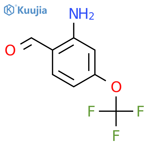 2-Amino-4-(trifluoromethoxy)benzaldehyde structure