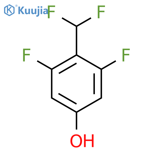 3,5-Difluoro-4-(difluoromethyl)phenol structure
