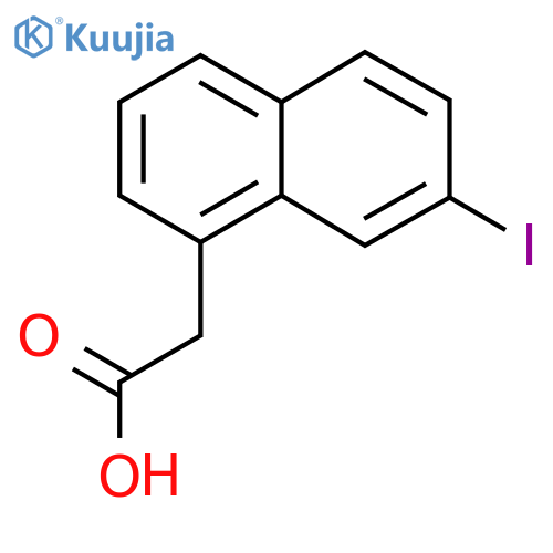 7-Iodonaphthalene-1-acetic acid structure