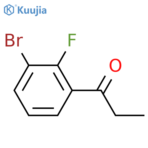 1-(3-Bromo-2-fluorophenyl)propan-1-one structure