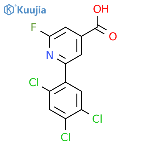 2-Fluoro-6-(2,4,5-trichlorophenyl)isonicotinic acid structure